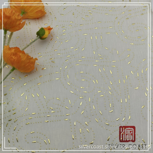 Cotton Slub Jersey Pd Fabric with Dew Drop